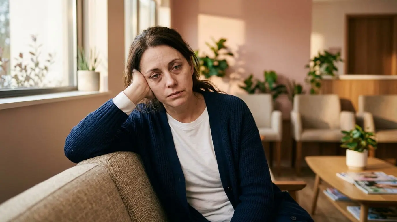 Woman discussing hypothyroidism treatment with doctor