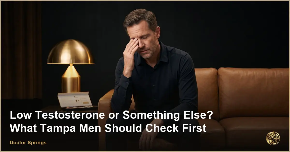Low Testosterone or Something Else? What Tampa Men Should Check First