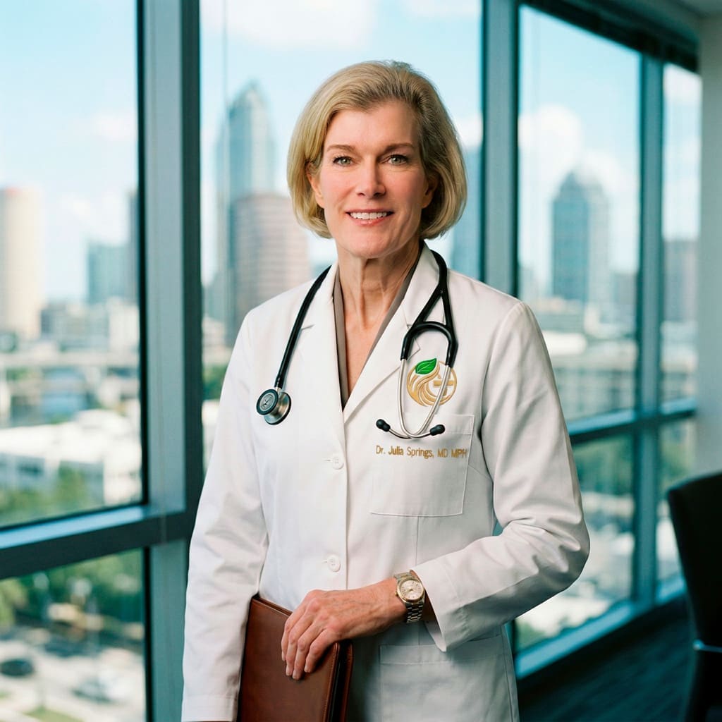 Professional doctor portrait at Doctor Springs clinic